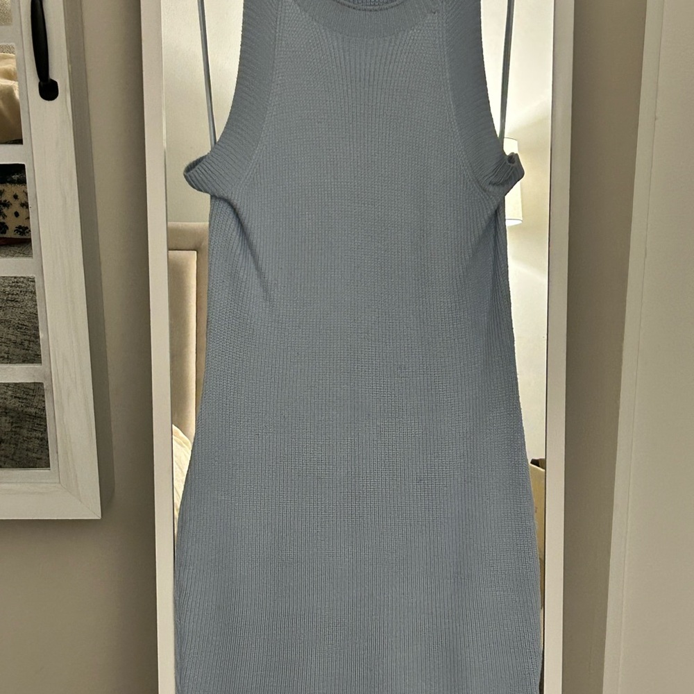 Elegant Sleeveless Gray Dress